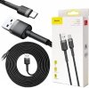 KABEL USB-A / USB-C Baseus Cafule CATKLF-UG1 300cm 2A QC 3.0 CZARNO-SZARY W NYLONOWYM OPLOCIE